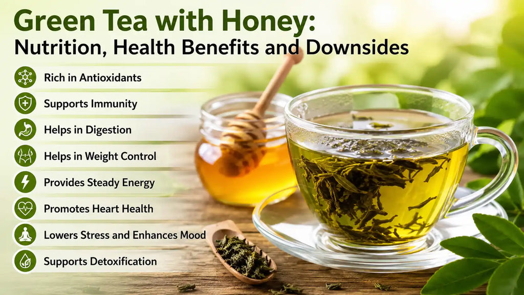 Green Tea with Honey: Nutrition, Health Benefits and Downsides
