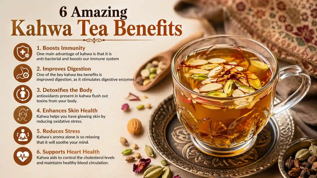 6 Amazing Kahwa Tea Benefits for Weight Loss, Health and Wellness (Kashmiri Kahwa Tea)