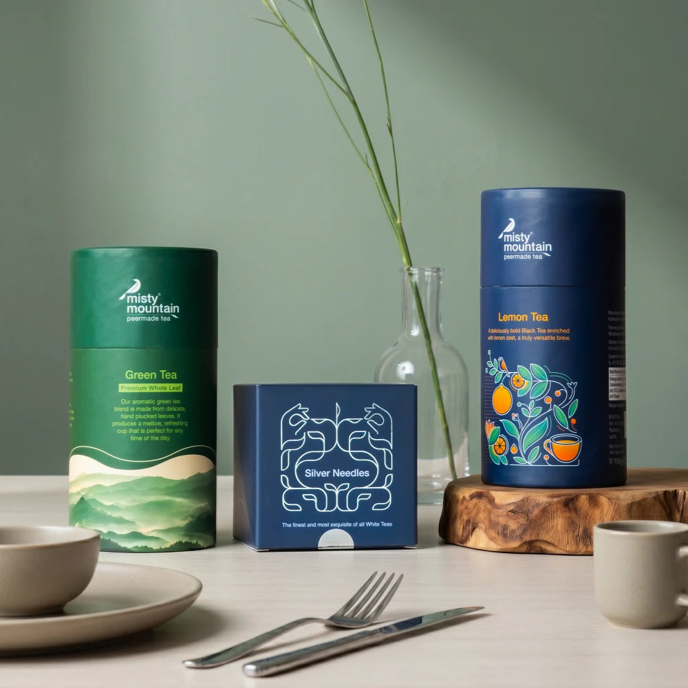 Silver Needles Tea The Silver Standard Bundle: Silver Needles (Premium) + Green Tea + Lem ...